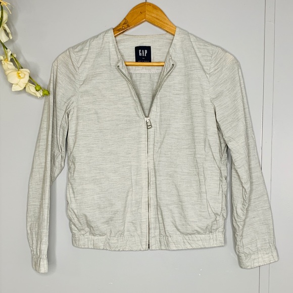 GAP Jackets & Blazers - Gap Shirt Bomber Jacket Gray XS